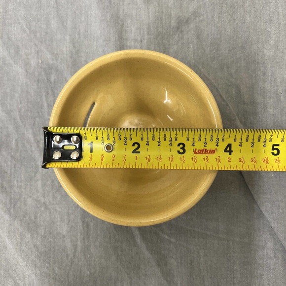 Vintage TG Green's 4" x 1.5" Bowl with Slot Earthenware Baking England - Yellow - Picture 7 of 9